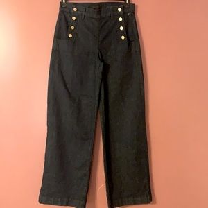 Ann Taylor High Waist Wide Leg Jeans